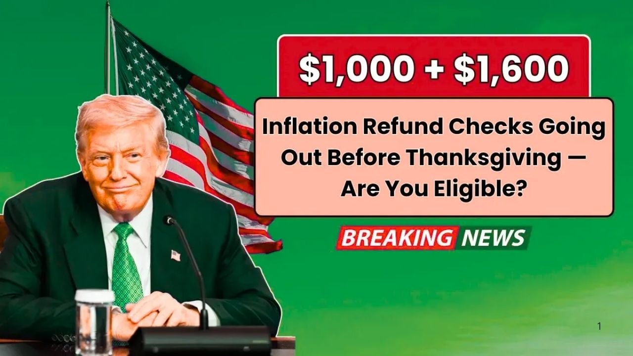 $1,000 + $1,600 Inflation Refund Checks 2025: Eligibility and How to Claim Before Thanksgiving